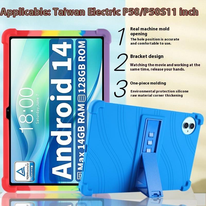 For Teclast P50/P50S Silicone Case with Kickstand Rugged Protective Cover