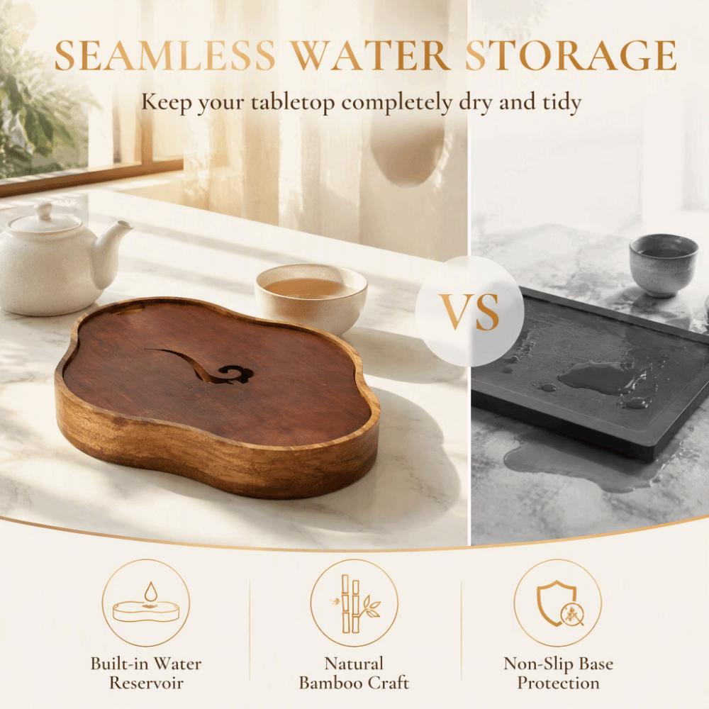 Reservoir Type Chinese Teaboard Chinese Style Kungfu Tea Tray Serving Tray Box For Tea Ceremony