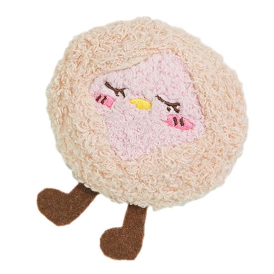 

Dog Plush Chew Toy Squeaky Soft Burger Fried Shrimp Puppy Teething Toy Food Shape Stuffed Toy for Small Dogs Teeth Cleaning Boredom Relief
