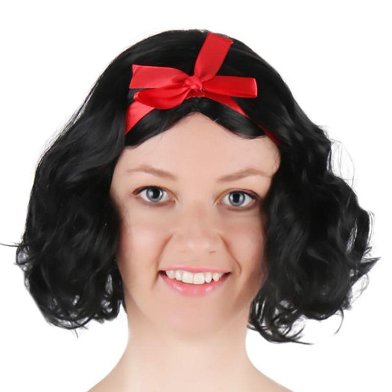 Enchanting Snow White Women Costume Princess Dress With Bustle And Headband For Halloween