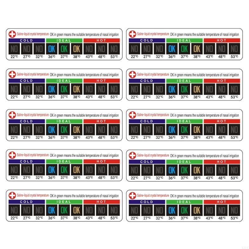 LCD Thermometer Sticker Aquarium Liquid Thermometer Stickers Adhesive Strip for Homebrew Fish for Tank Fermenting Beer Wine X3UC