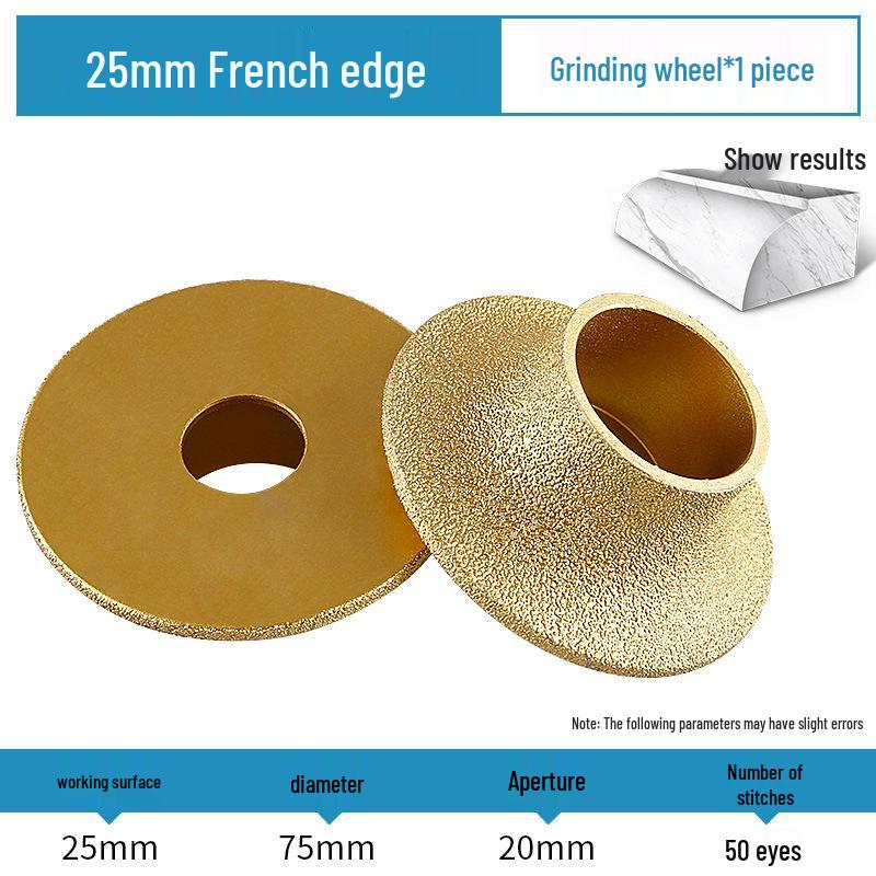 Stone Grinding Wheel for Marble & Granite: Chamfering, Grooving, Rounding, Arc Angle Grinder Head