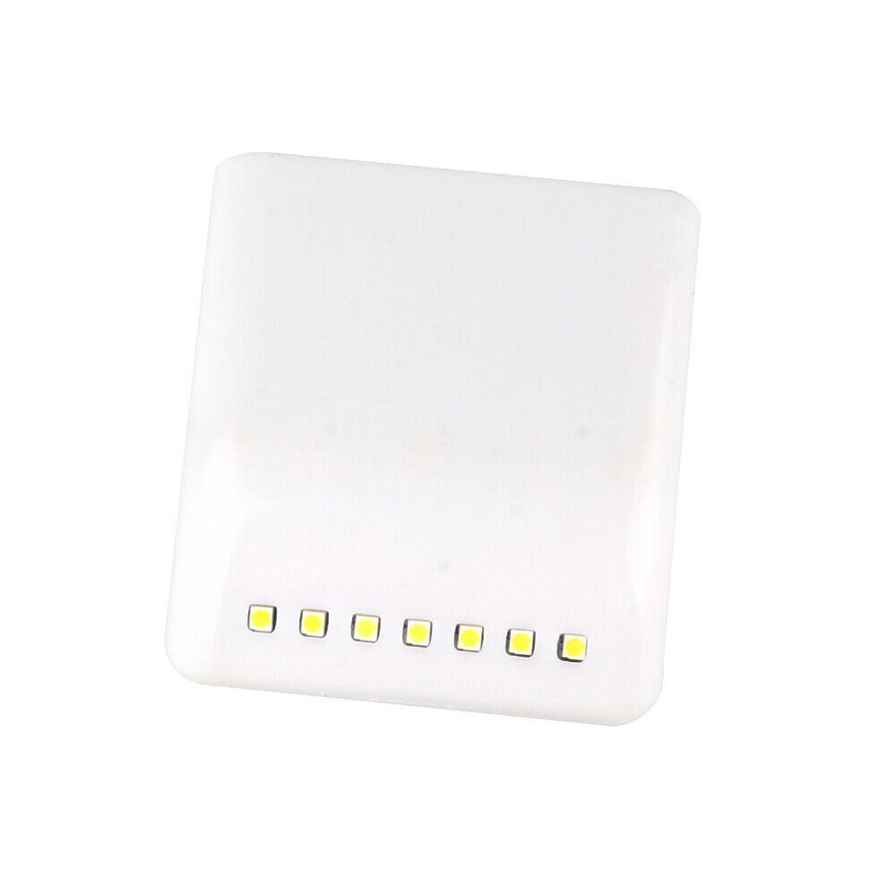 2Pcs 7 LED PIR Closet Night Light Infrared Sensor Bedroom Drawer Stick-On Lamp