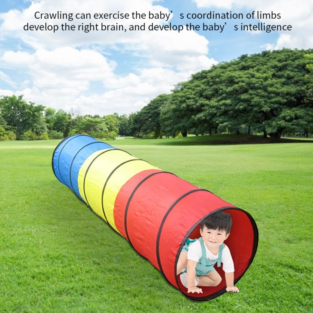 Children Play Tunnel Crawling Toddlers Portable Crawl Tube Game for Outdoor Camping Home Pet Breathable Drill Barrel Pass Play