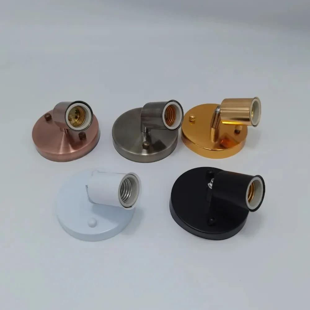 Simple Modern E27/E26 Lamp Base Socket Retro Edison Vintage Ceiling Rose Light Wall Light Bulb Lamp Holder Home Decorative