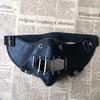 Punk Leather Mask Hannibal Nightclub Performance Studded Mask Personalized Motorcycle Rock Non-mainstream Mask for Men