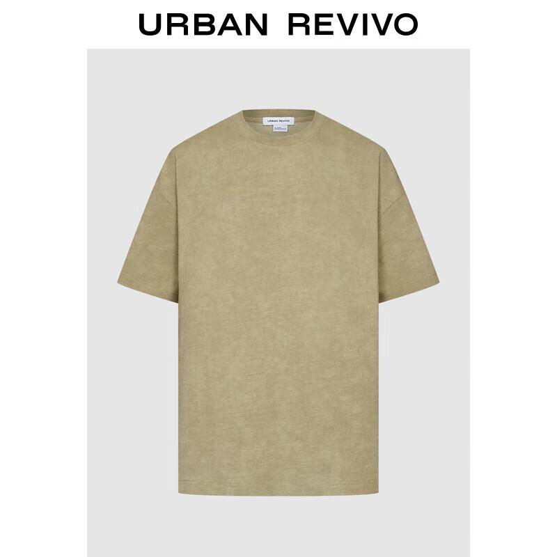 UR2025 Men s Loose Drop Shoulder Round Neck Short Sleeve T-Shirt UML450066 S