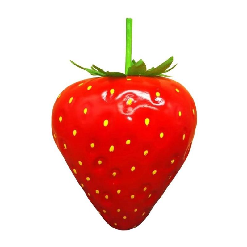 Artificial Strawberry Fruit Decoration Crafted From Solid Materials Ideal For Festival Event Creative Displays And Household Styling Portable