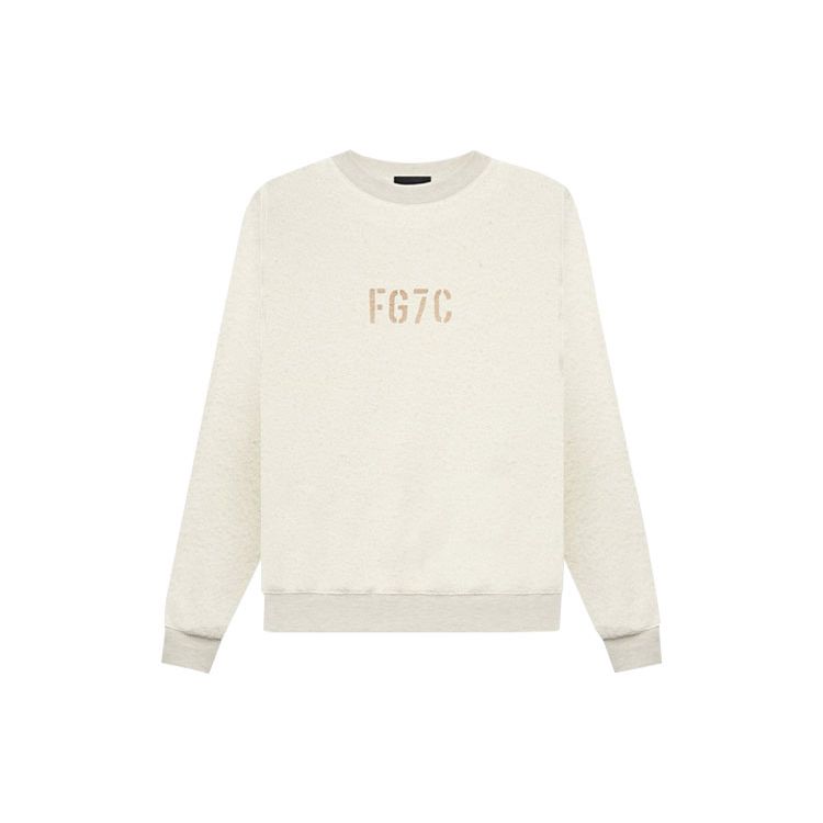 Fear of God Inside Out Crewneck Sweatshirt Cream Heather Men Tops FG50-059OFL-101