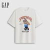 GAP Unisex Baseball Bear Print Loose Fit Short Sleeve T-Shirt
