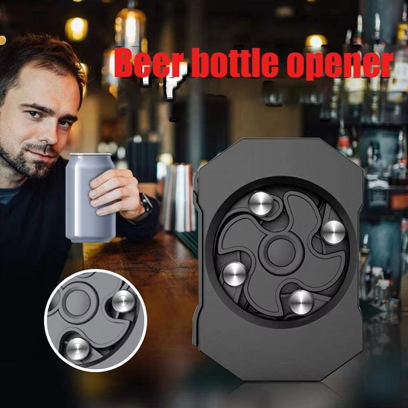 Rotary Quick Can Bottle Opener Portable Multifunctional Beer Soda Coke Lid Remover for Bar Camping Dinner Party Supplies