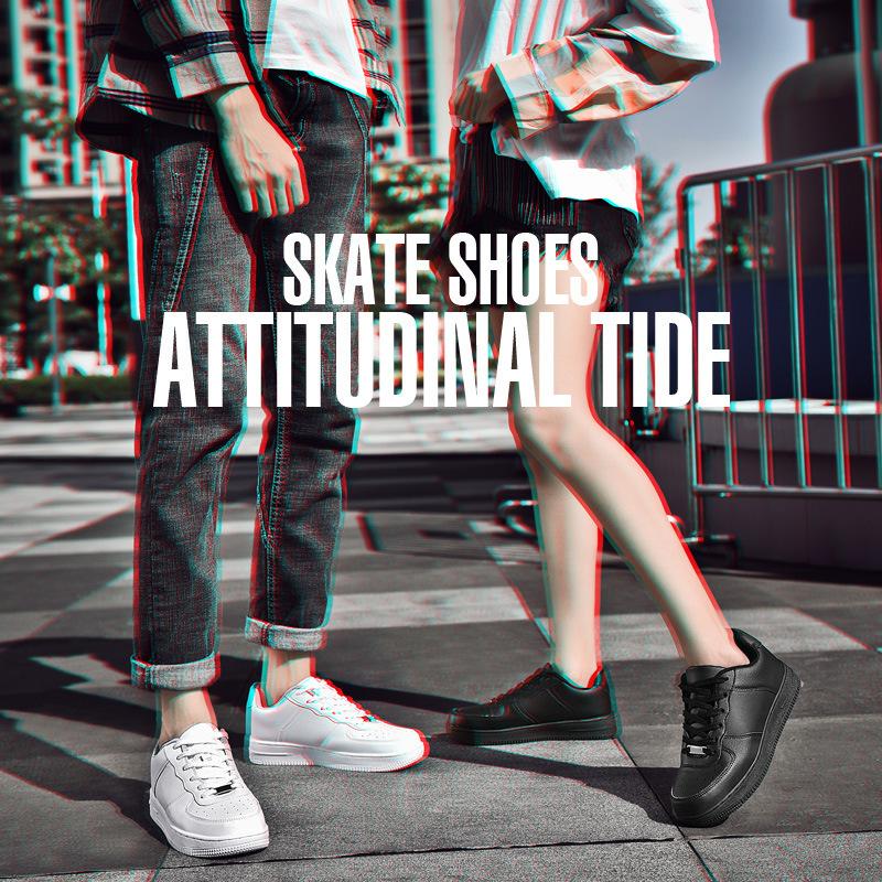 Board Shoes Men's Low-top 2025 Autumn New Air Force No. 1 Couple Shoes, Korean Version of Trendy Classic Casual White Shoes Men