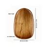 Rectangular Solid Wood Japanese Tea and Snack Tray