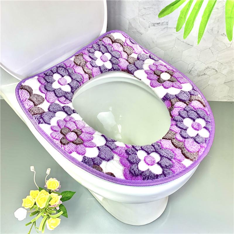 Plush Thickened Toilet Seat Cover - All-Season Comfort