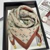 1Pc Magnetic Closure Versatile Neck Scarf Elegant Painted Pattern Luxury Silk Scarf Gift Necklace Cloth Accessories