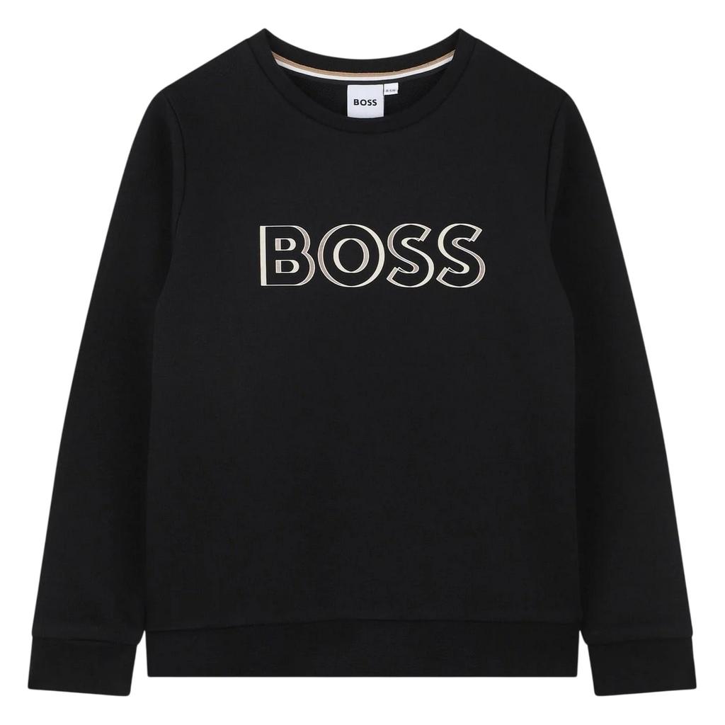 Boss Childrens/Kids Logo Crew Neck Regular Sweatshirt