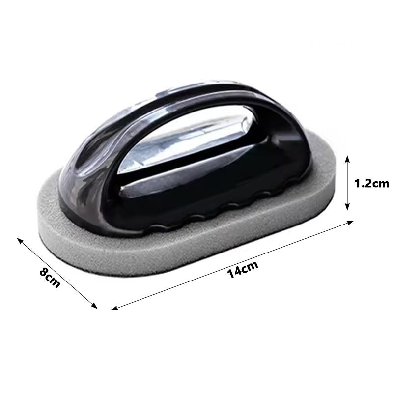 Magic Emery Sponge Brush Wipe Eraser Cleaner Kitchen Bath Rust Strong Decontamination Cleaning With Handle Household Tools