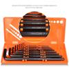 9Pcs Allen Key Wrench Lengthen Arm Ball End Hexagon Key Set Wrench L Shaped Micro Hex Wrench Screwdriver Tool Kit