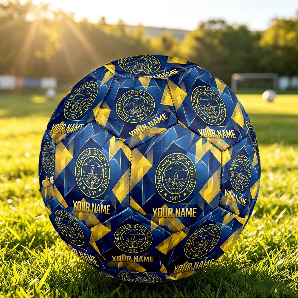 Personalized Size 5 Football Fenerbahçe FC Pattern Outdoor Game Sports Ball Gift