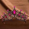 The Bride's Crown Headwear  A Luxurious and Grand Baroque Alloy Crown Is A Party Princess Dress Accessory