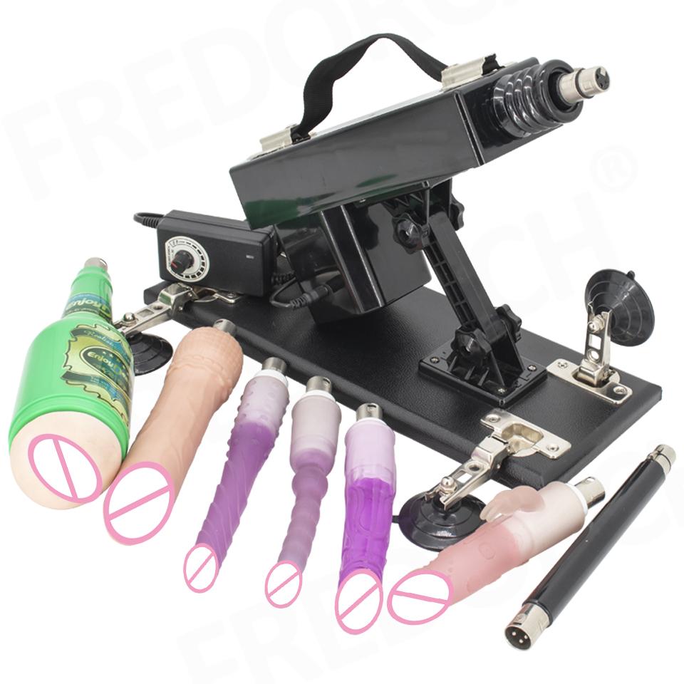 DTSUDU Sex Machine 3XLR Connector Accessory with Dildo and Suction Cup Love Machine Insertion Gun Machine for Couple Sex Game