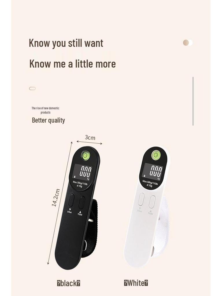 Rechargeable 50kg Handheld Luggage and Fishing Scale