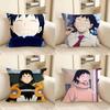 1pc Cartoon Character Hanta Sero Cute Pillow Case Fashion Square Pillowcase Bedroom Sofa Room Ins Decoration Leisure