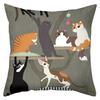 1 Pieces Cute Cartoon Cats Pillow For Home Decor Polyester pillowcase, sofa decorative cushion cov Headboard Pillow