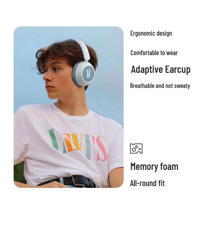 Luminous Wireless Children's Over-Ear Bluetooth Headphones with Extended Battery Life