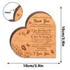 MZ1021-1031 Mother's Day Heart Wooden Desktop Ornament