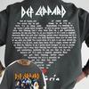 2026 Unisex Clothing Cotton Normcore Tshirt Def Leppard Band Hipster Retro Streetwear Unisex Fashion Oversized Women's Casual Shirt
