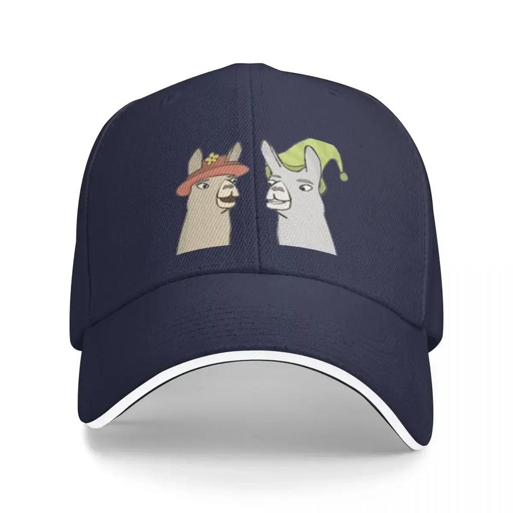 Llamas With HatsCaaaarl Cap Baseball Cap items new in the hat Womens golf wear Unisexs Streetwear for Sun Protection