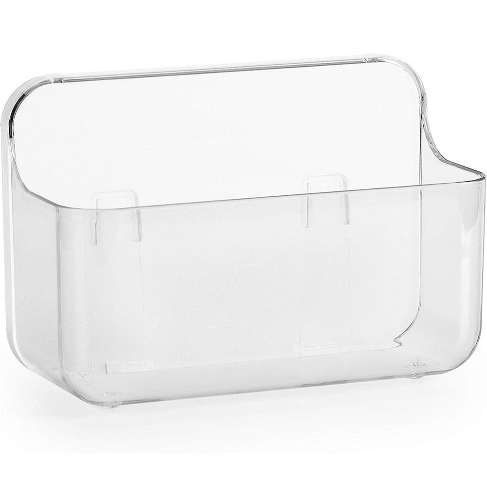 

Настенный стеллаж для хранения 7,1*4,73 дюйма, прозрачная полка для туалетных принадлежностей без перфорации, гостиная