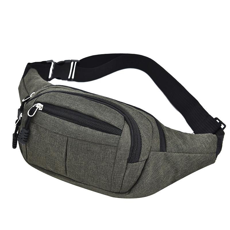 Men's Breast Package Waterproof Outdoor Sports Bag Pouch Korean-style Waist Bag Fanny Pouch Crossbody Male Banana Bag Purse