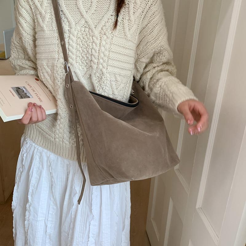 Autumn new retro niche simple large-capacity shoulder bag fashion leopard print versatile handbag women's bag