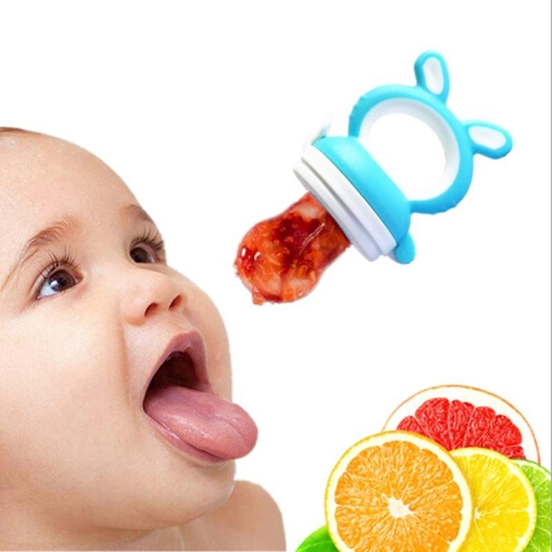 Baby Teether Silicone Pacifier Fruit Feeder Food Nibbler Feeder Soother Nipple