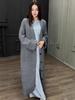2025 European Fashion V-neck Slim Knit Cardigan Dress