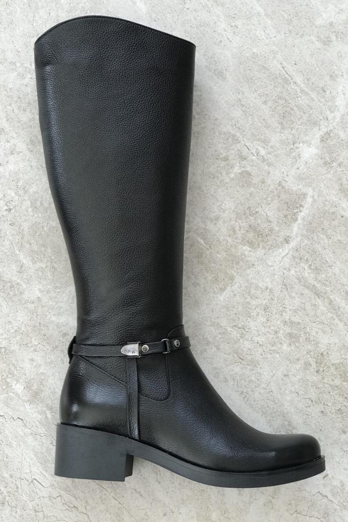 Women Modern Stylish Fashion Boots Boots Genuine Leather Black Genuine Leather Boots