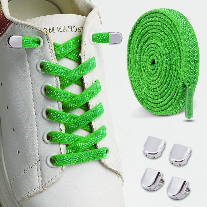 1 Pair/2 Pair No Tie Elastic Shoelaces Sneakers Laces for Kids Adults Rubber Bands Shoe LacesTieless Shoelaces for Sneakers