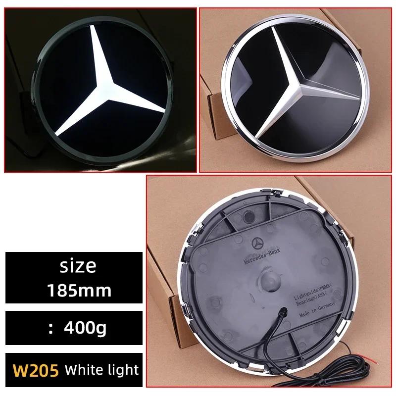 Car Front Grilled Star Emblem LED Illuminated Logo White  Light for Mercedes Benz C117 W204 W205 W213 W253 W166 W176 GLA GLAE