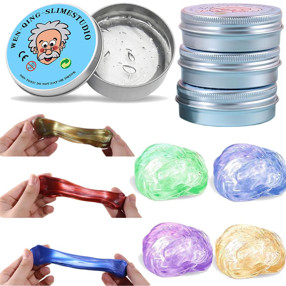 Colorful Non-Newtonian Liquid Decompression Toys Transparent Elastic Modeling Compound Non-Toxic Creative Gift For Adult Kids