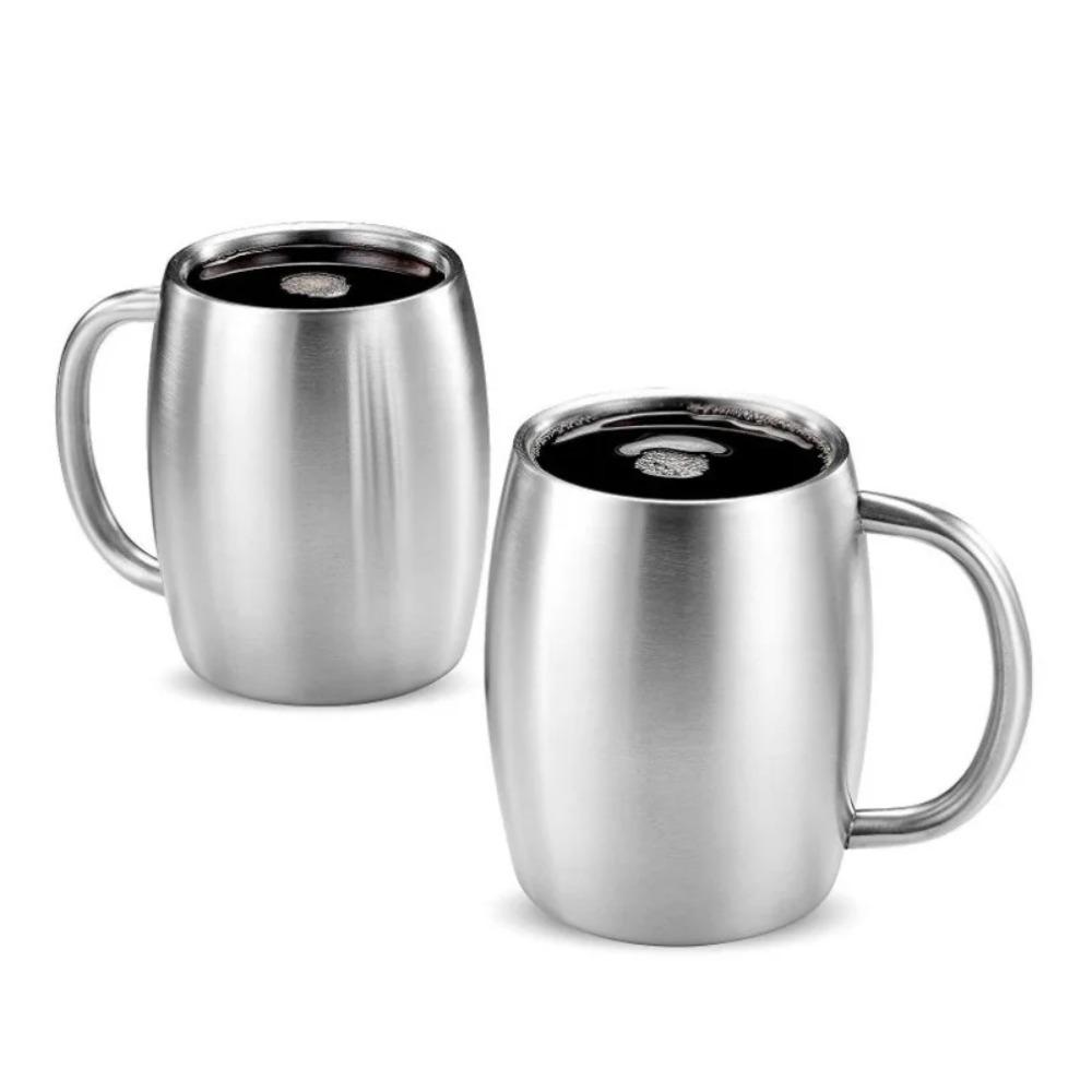 Portable Coffee Cup Double Wall Office Water Mugs Milk Tea Cups Thermal Cup  Home