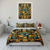 Eye of Horus motif. Bedding sets Duvet cover sets Duvet covers Pillowcases(1 * Duvet Cover 2 * Pillowcases without duvet insert)