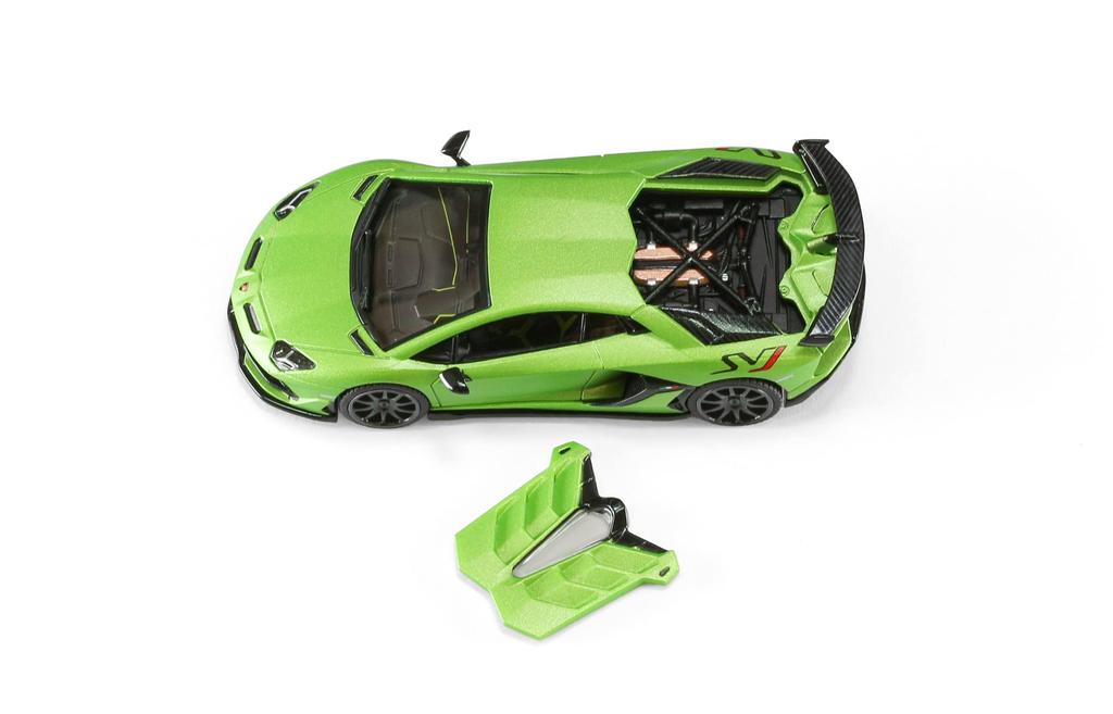 TYS Mart Limited Hung Hing Toys 1/64 Lamborghini Aventador SVJ Green Finished Product