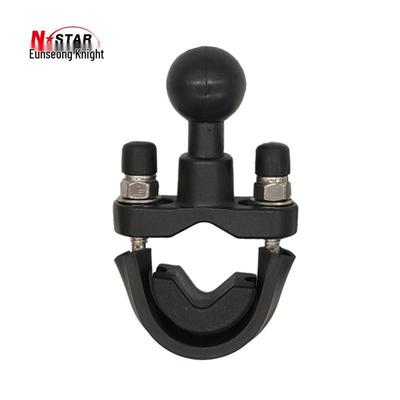 U-Shaped Motorcycle Phone Holder with Fixed Ball Head and T-Shaped Handlebar Clamp