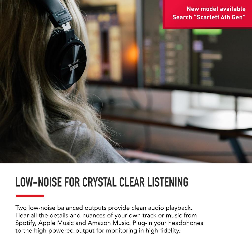 Focusrite Focus Light Audio Interface 2 Out Scarlett 2i2 In/2 24bit/192kHz (3rd Gen) []