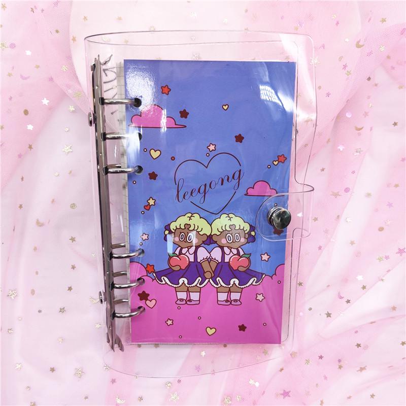 Wangdins Korean Heart-Inspired Transparent Planner Set
