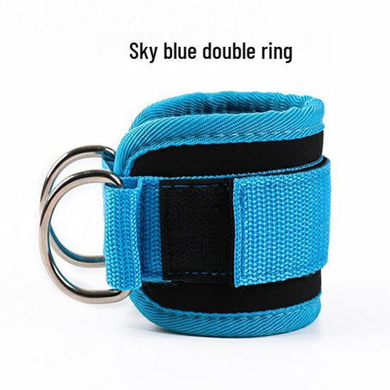 Double D-Ring Ankle Straps for Leg and Glute Training with Resistance Bands