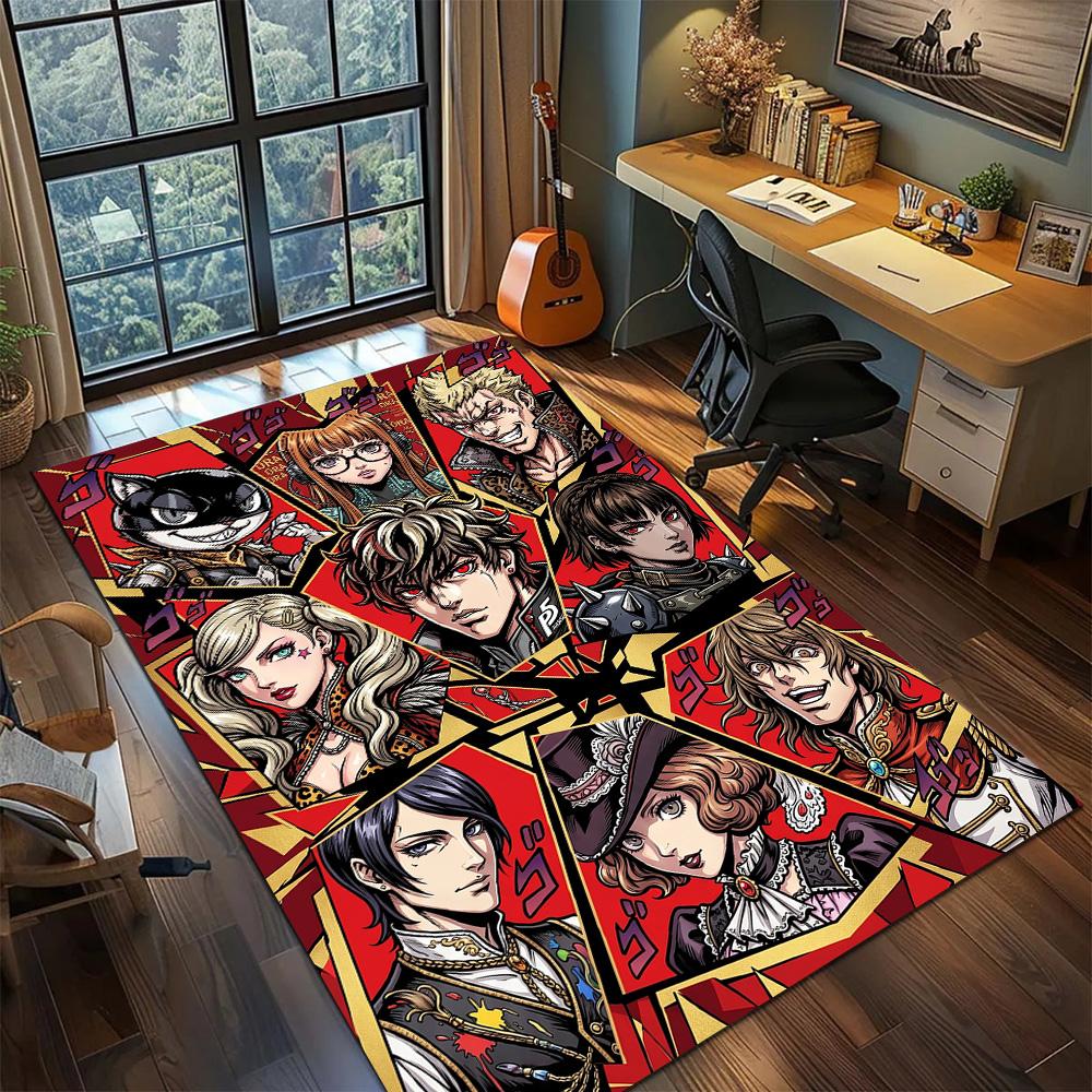 JoJo's Bizarre Adventure  Carpet Floor Mat Home Room Decor Gamer Bedroom Washable Non Slip Large Area YUN6512