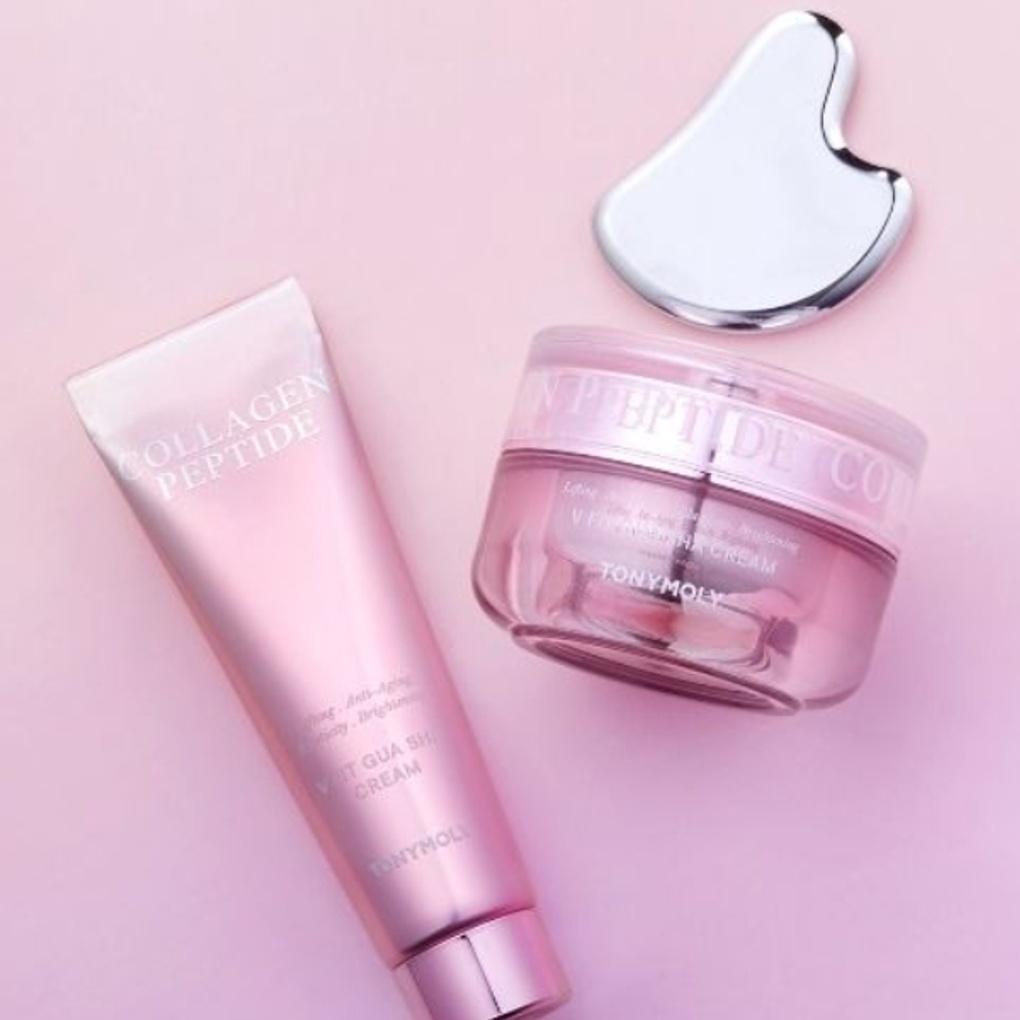 Tony Moly Collagen Peptide V-Fit Guasha Cream Специальный набор